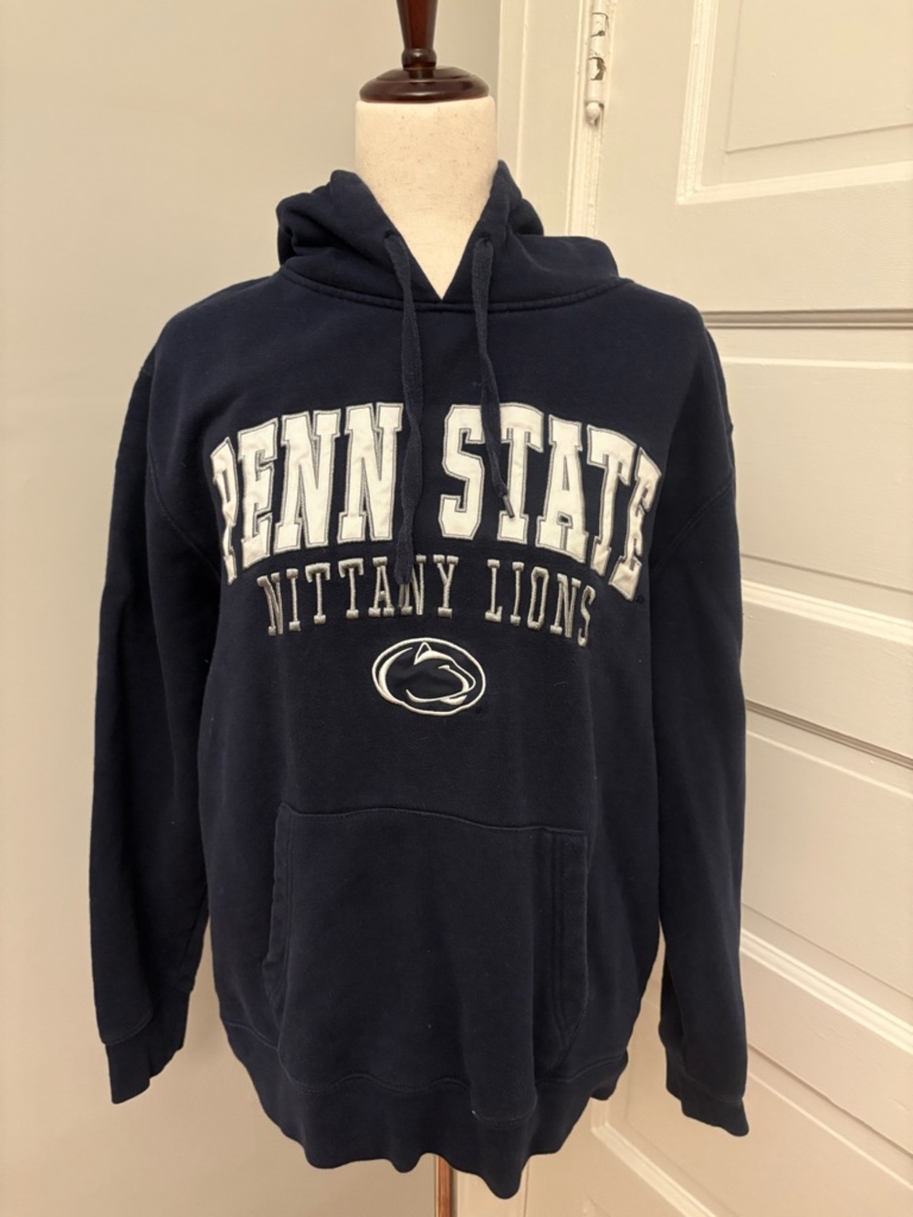Campus Heritage Navy and White Penn State Crewneck Sweatshirt